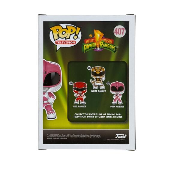 Funko Pop Unopened Pink Ranger 407 Mighty Morphin' Power Rangers Exclusive - Picture 3 of 9